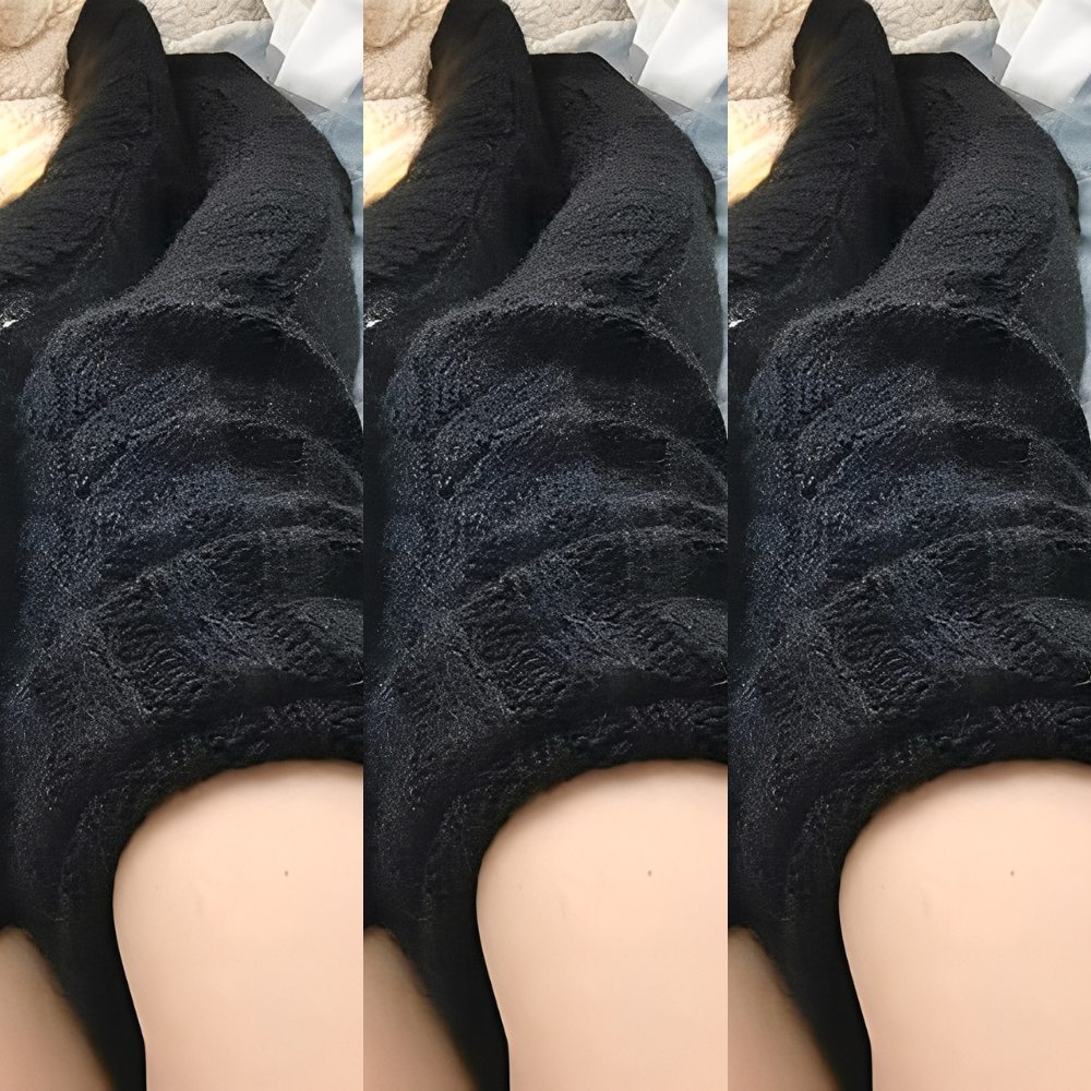 Hailee - Ciepłe Skarpety Dzianinowe Overknee dla Pań