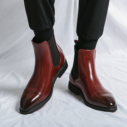 Kennith - Stylowe, codzienne skórzane buty Chelsea dla mężczyzn