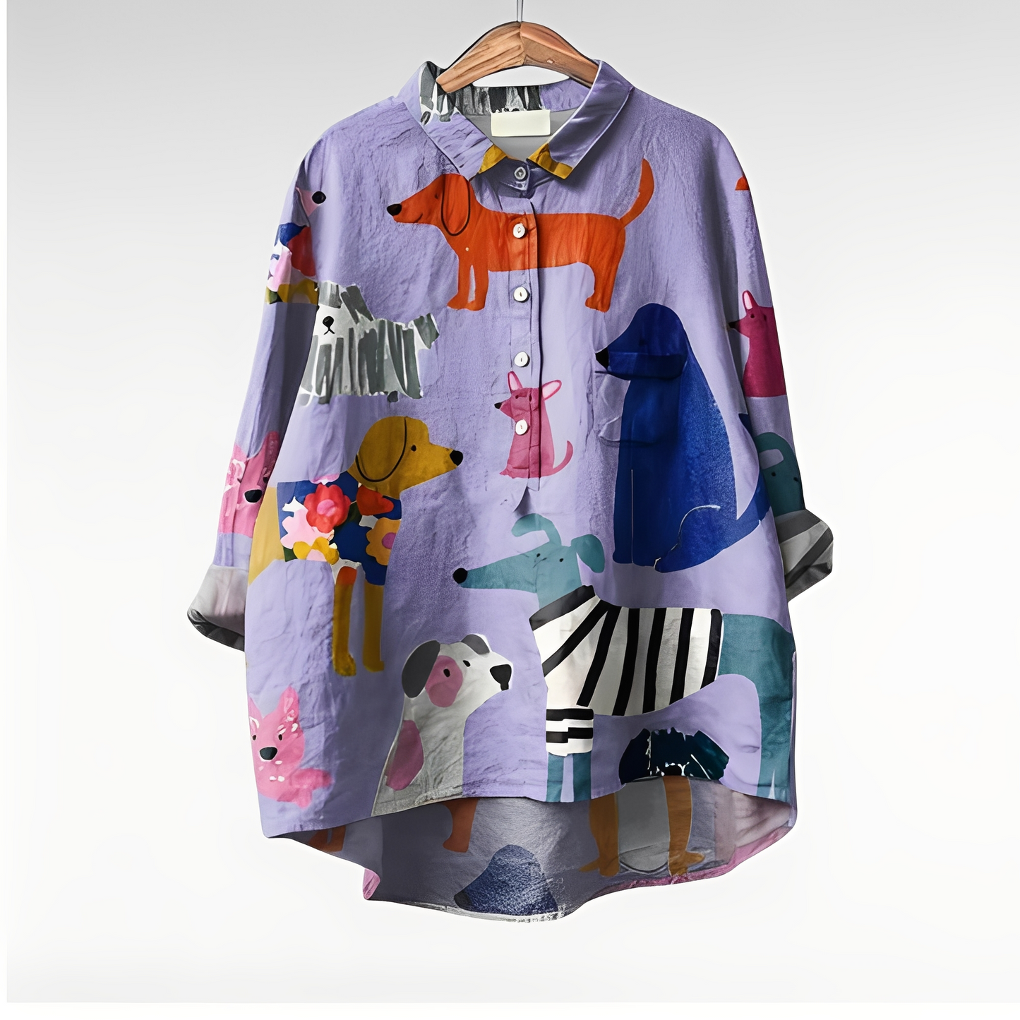 Eyden - Koszula artystyczna z długimi rękawami dla kobiet