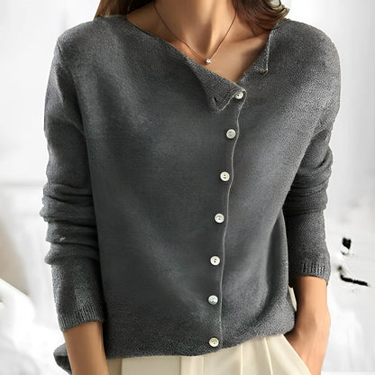 Lorena - Elegancki sweter z drobną strukturą dla kobiet