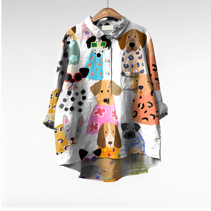 Eyden - Koszula artystyczna z długimi rękawami dla kobiet