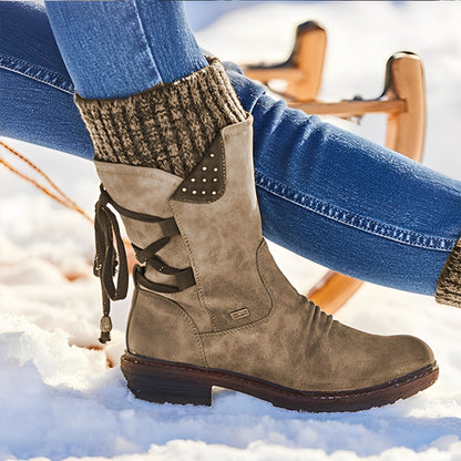 Sharalyn - Wygodne zimowe buty damskie do połowy łydki