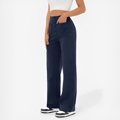 Dara - Stylowe spodnie z wysokim stanem dla kobiet