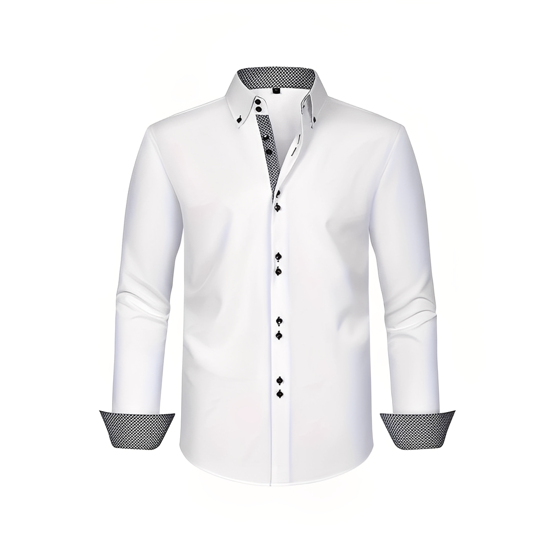 Cirk - Męskie elastyczne polo z długim rękawem