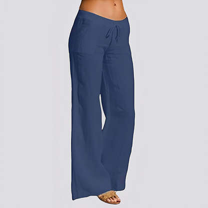 Monica - Wygodne spodnie z szerokimi nogawkami dla kobiet