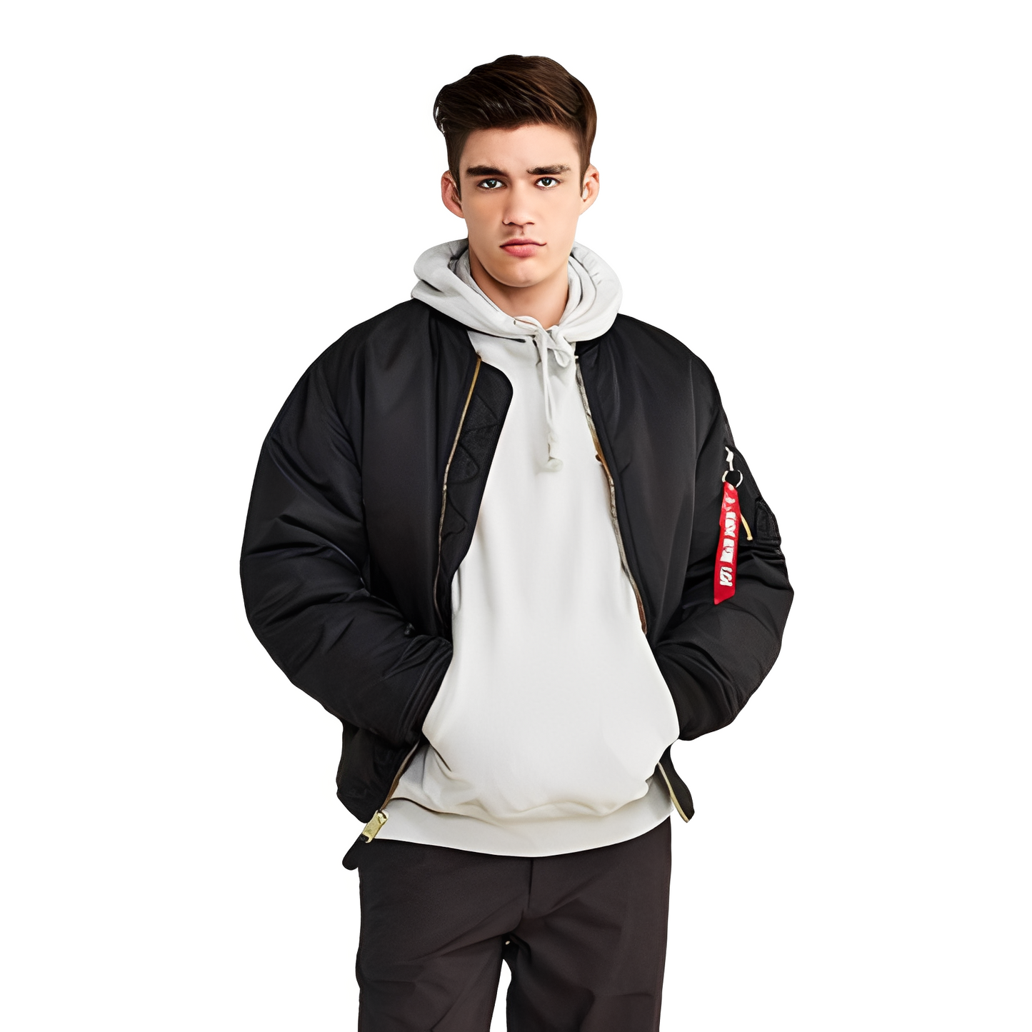 Norbert - Retro bomberka ocieplana dla mężczyzn