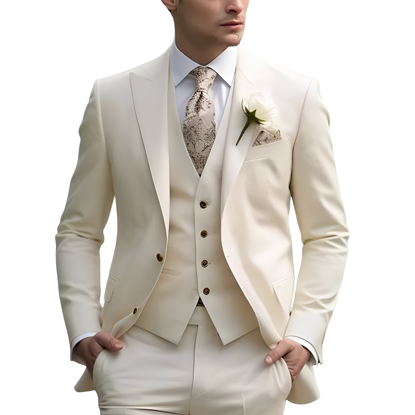 Austin - Elegancki garnitur męski 3-częściowy