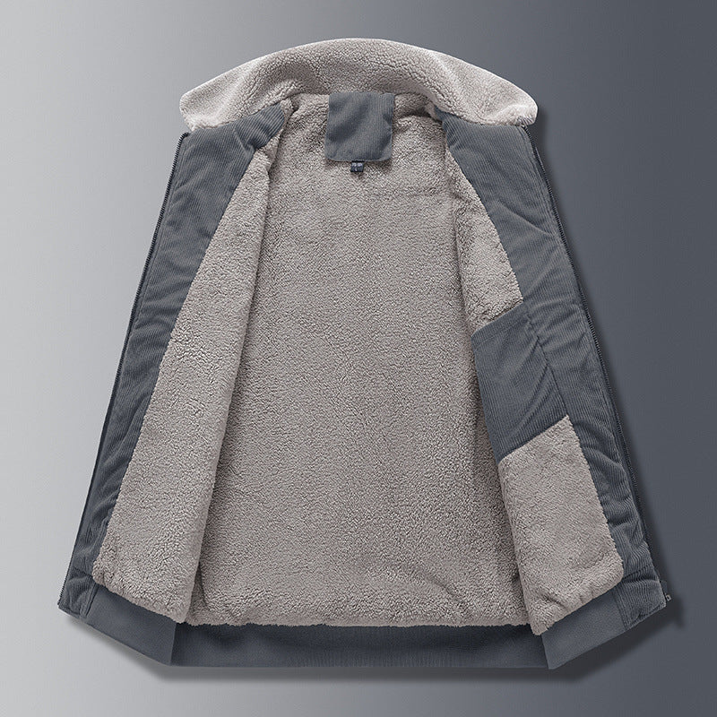 Justin - Męska kurtka retro z grubego sztruksu