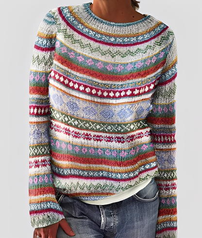 Christal - Stylowy sweter wełniany o luźnym splocie dla kobiet