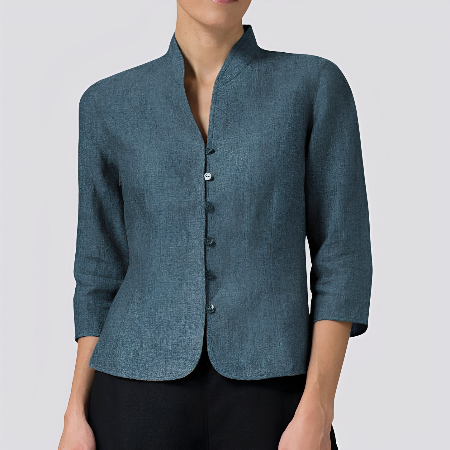 Alesha - Klasyczna bluzka z długim rękawem dla kobiet