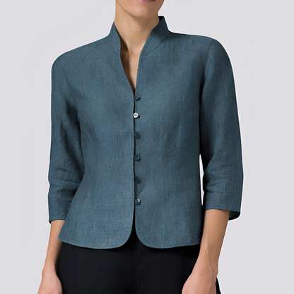 Alesha - Klasyczna bluzka z długim rękawem dla kobiet