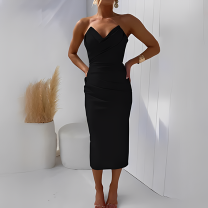 Wanda - Elegancka sukienka bez ramiączek dla kobiet