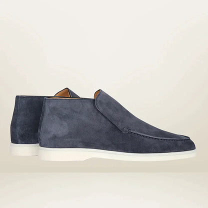Argyle - Męskie loafersy z zamszu