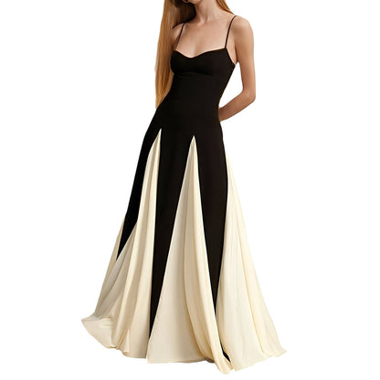 Charisse - Stylowa sukienka z kontrastowym dużym brzegiem dla kobiet