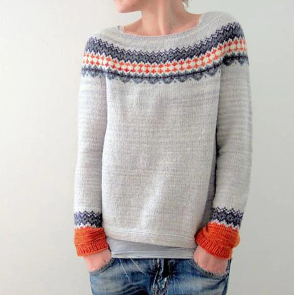 Anana - Przytulny Damski Retro-Sweter