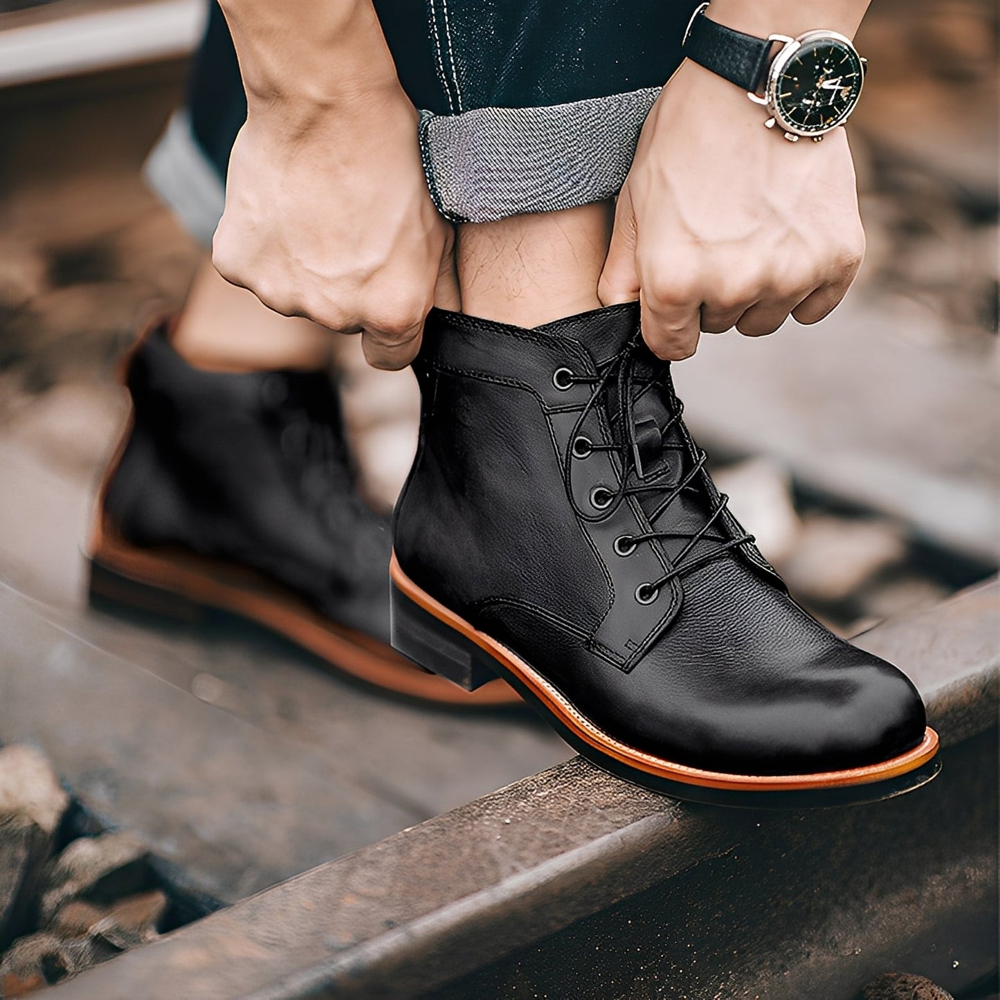 Chester - Retro-Martin-men’s leather shoes