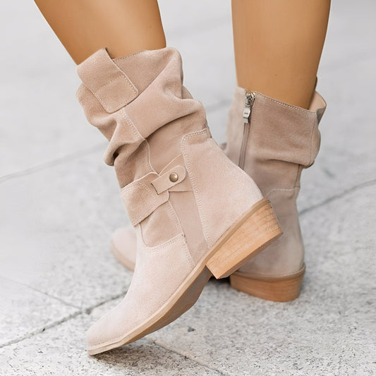 Celestine - Trendy krótkie buty z okrągłym przodem dla kobiet