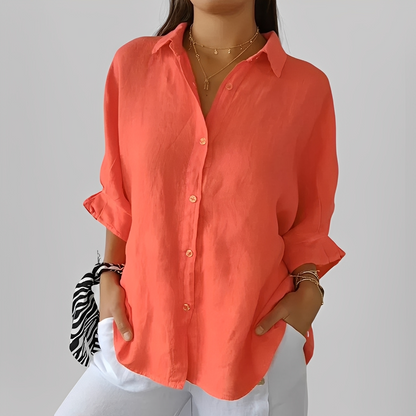 Antoinete - Elegancka bluzka damska z długim rękawem