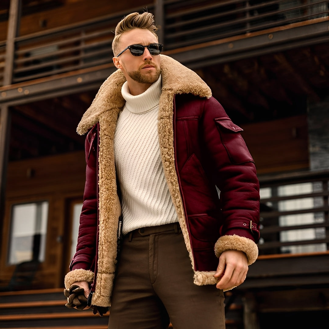 Jarod - Stylowa zimowa kurtka z polarem dla mężczyzn