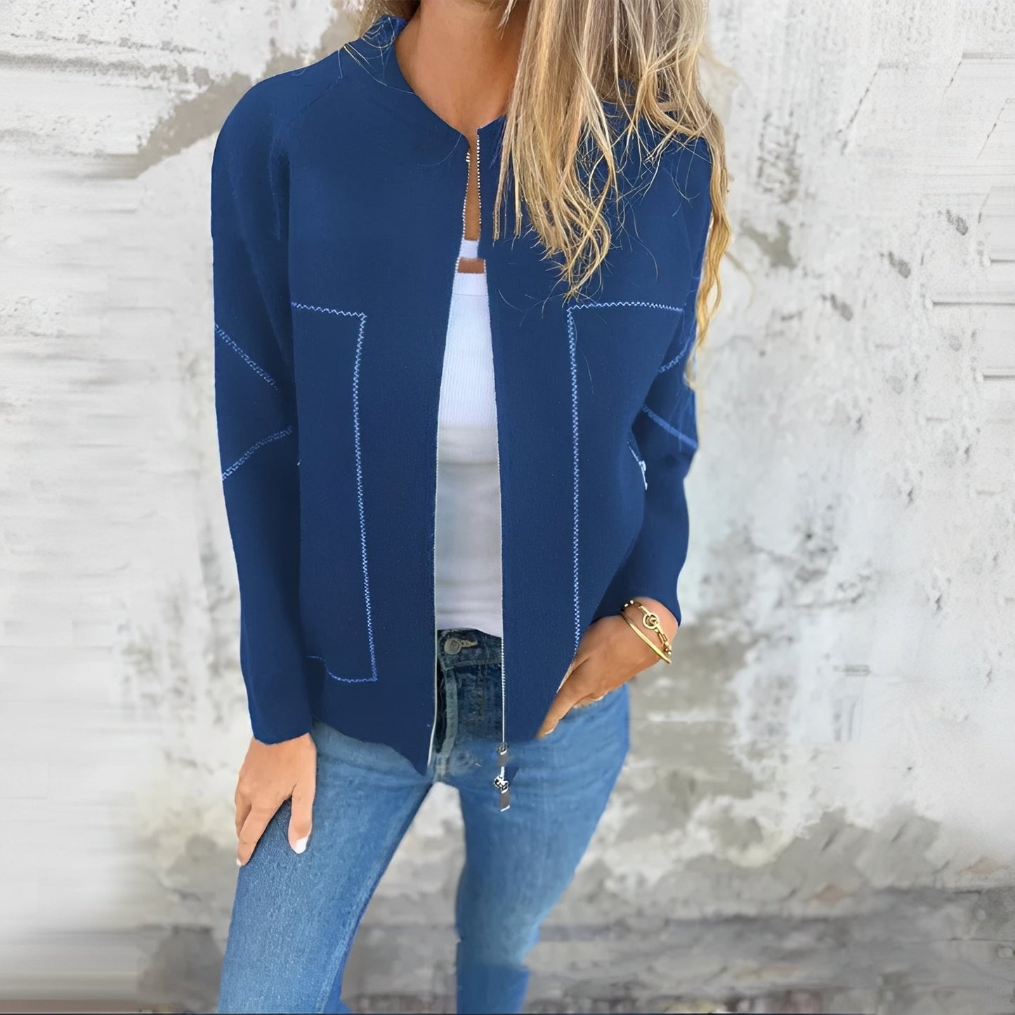 Chelsea - Stylowa kurtka z zamkiem dla kobiet