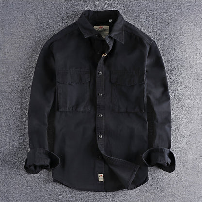 Aamiro - Męska koszula na co dzień z długim rękawem