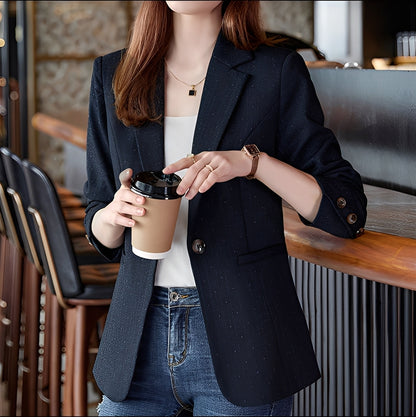 Claudia - Elegancki damski blezer w kratkę