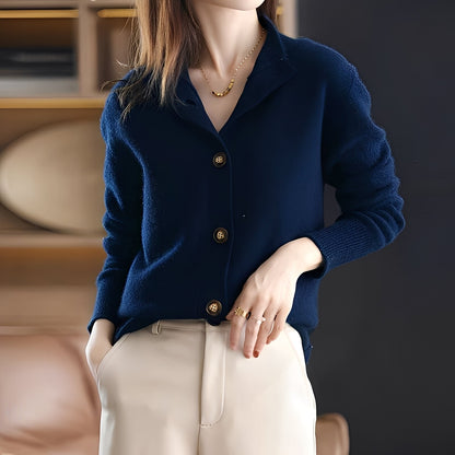 Michelle - Stylowy, luźno pleciony damski kardigan