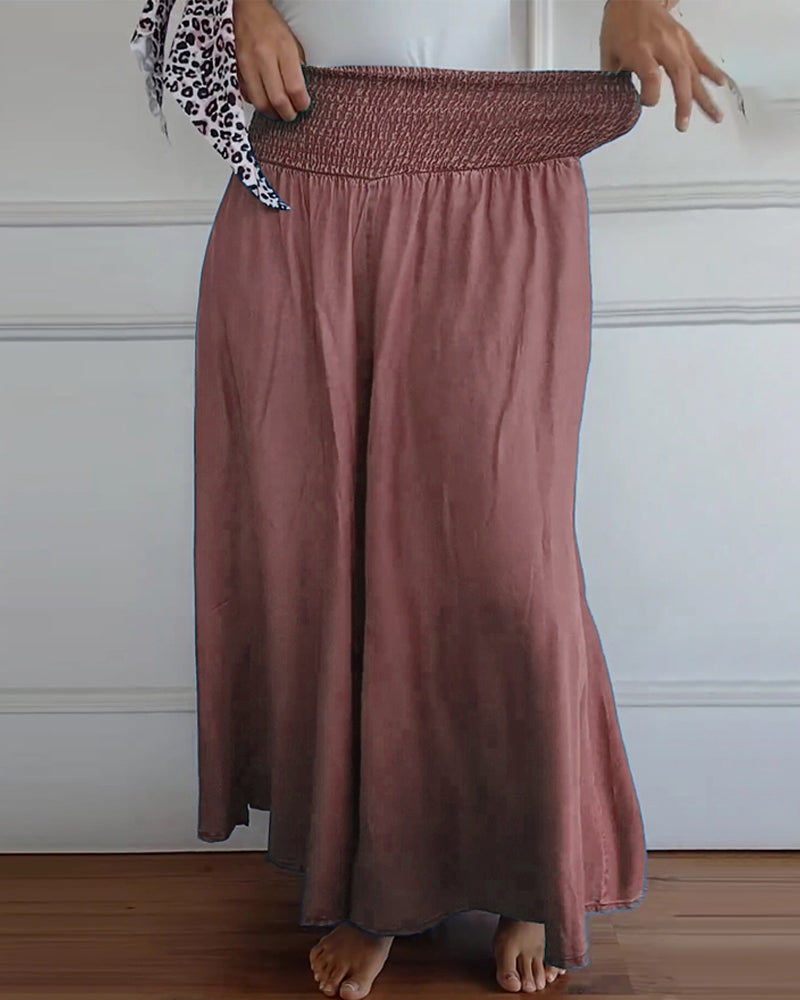 Astrid - Komfortowe Szerokie-Spodnie