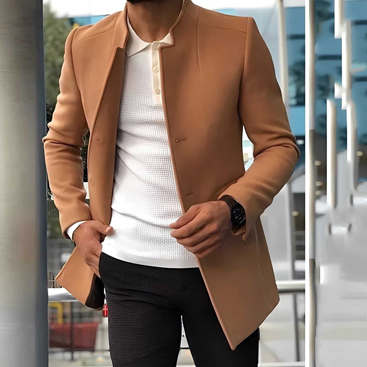 Joshua - Stylowa kurtka slim-fit dla mężczyzn
