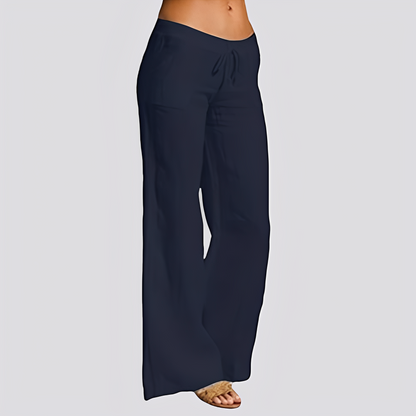 Monica - Wygodne spodnie z szerokimi nogawkami dla kobiet