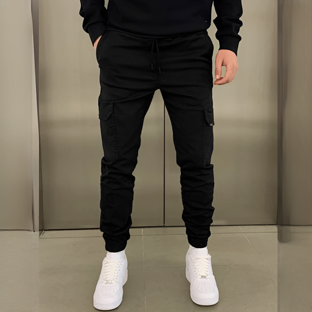 Khalid - Spodnie cargo elastyczne dla mężczyzn