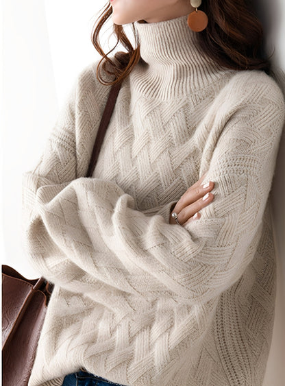 Stacey - Stylowy golf z teksturą dla pań