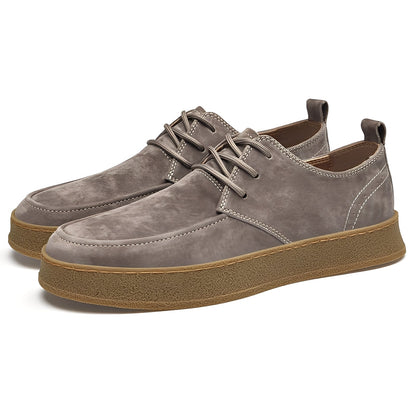 Sylvan - Męskie eleganckie zamszowe buty płaskie