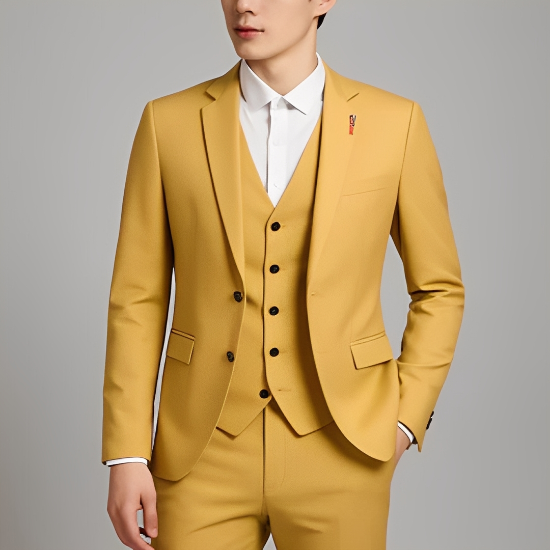 Juliane - Elegancki męski garnitur 3-częściowy