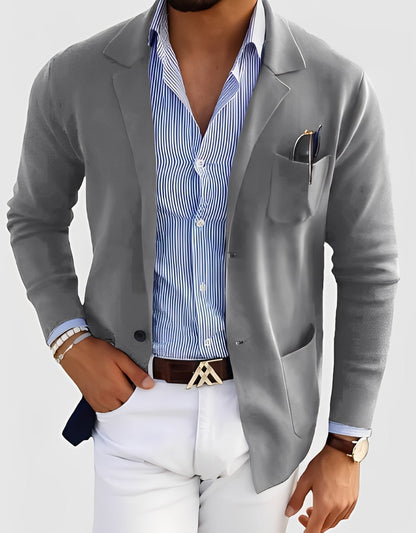 Giffard - Elegancka wełniana kurtka z dwurzędowym zapięciem dla mężczyzn