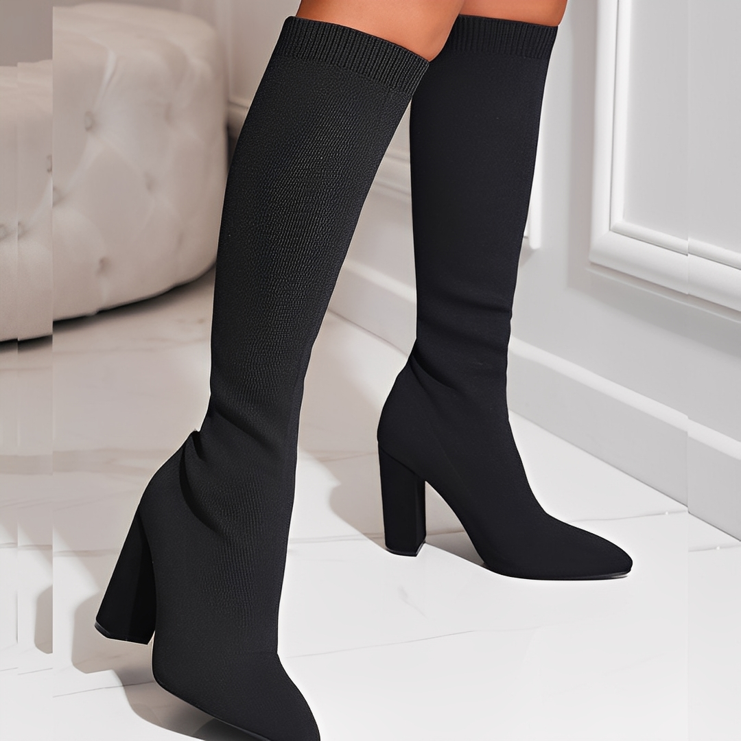 Marilyne - Eleganckie dzianinowe botki dla kobiet