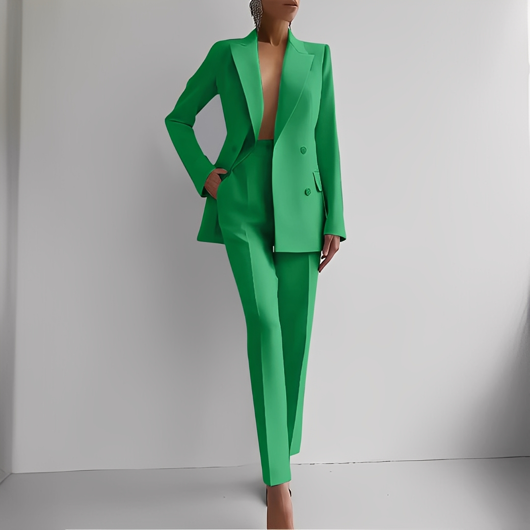 Marguerite - Zestaw formalny z długim blezerem dla kobiet