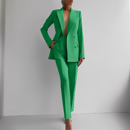 Marguerite - Zestaw formalny z długim blezerem dla kobiet