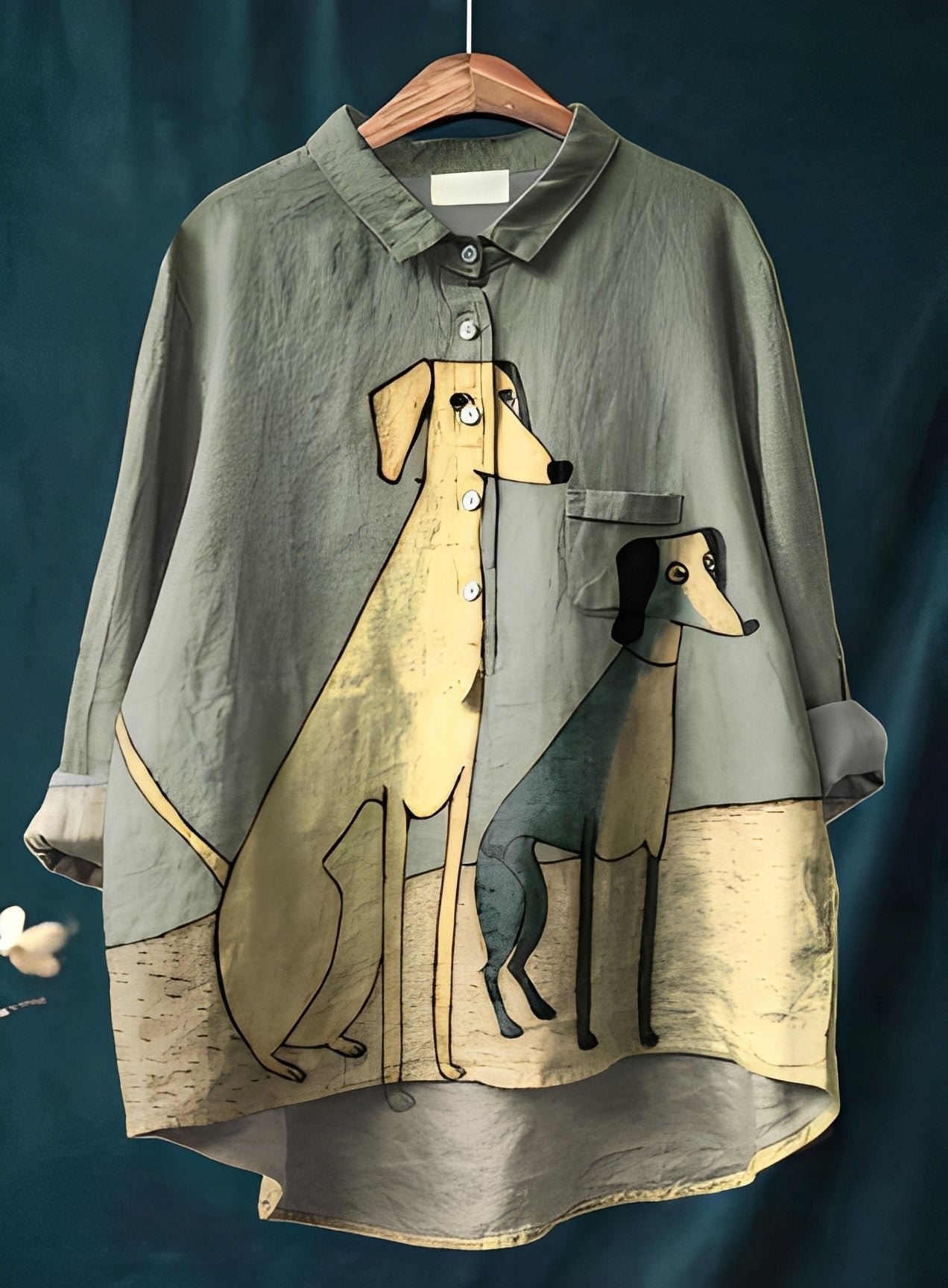 Eyden - Koszula artystyczna z długimi rękawami dla kobiet