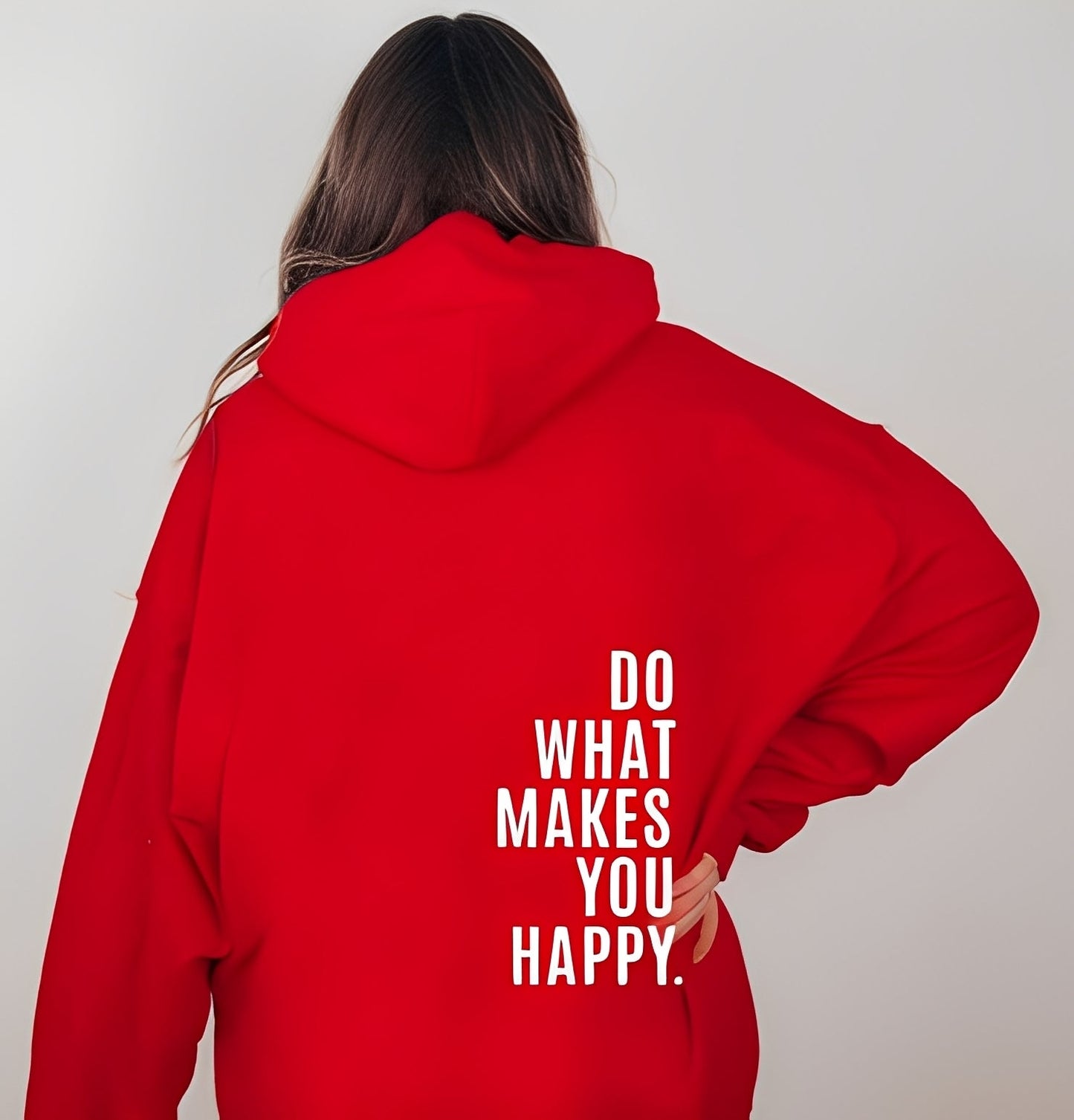 Adrienne - Modna damska bluza z kapturem z nadrukiem