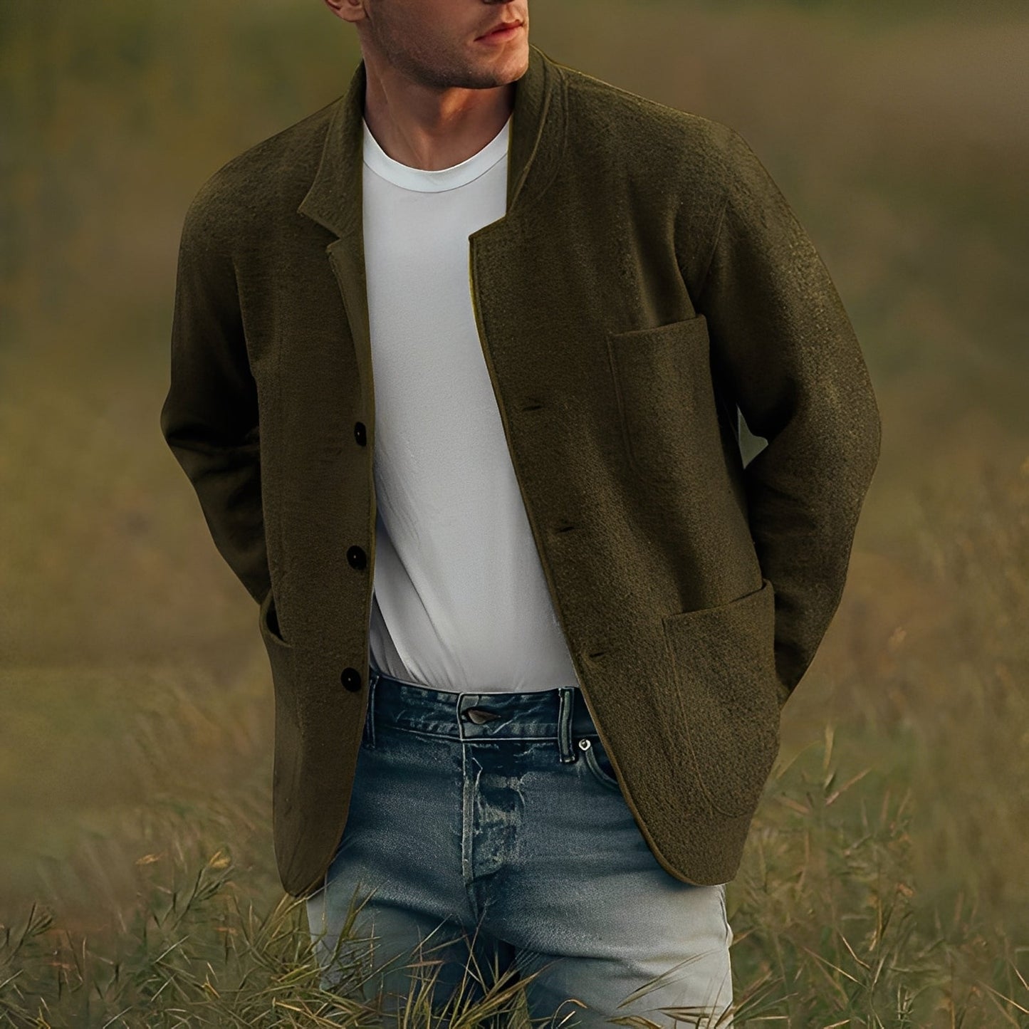 Jourdain - Męskie kamizelki z wieloma kieszeniami