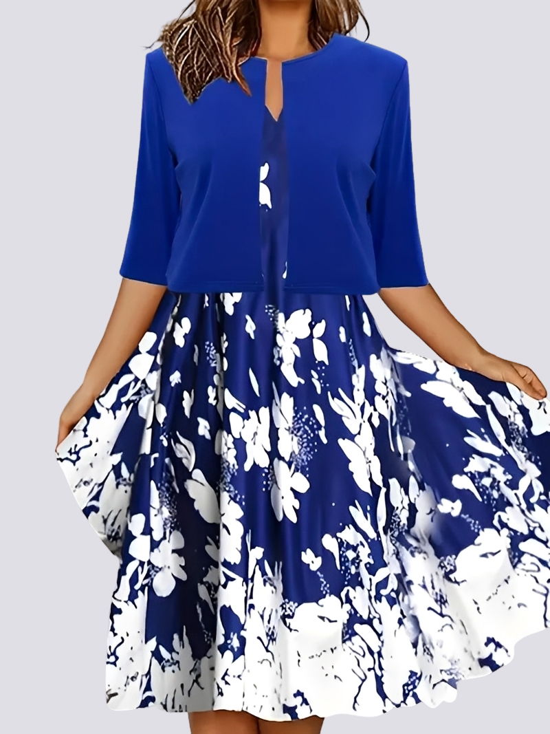 Jessica - Stylowe dwuczęściowe set z długą sukienką dla kobiet