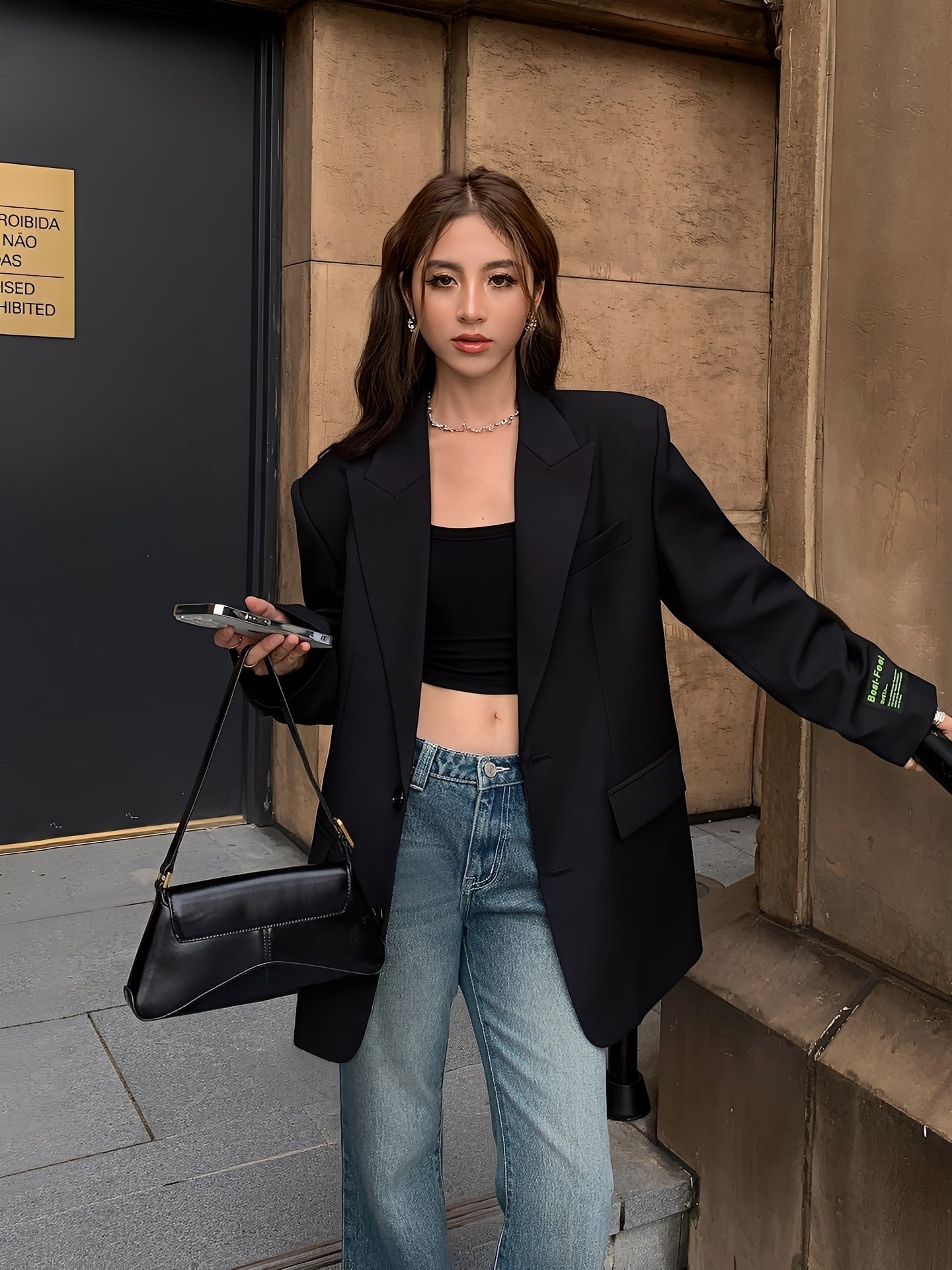 Maddison - Klasyczny elegancki damski oversize-blazer