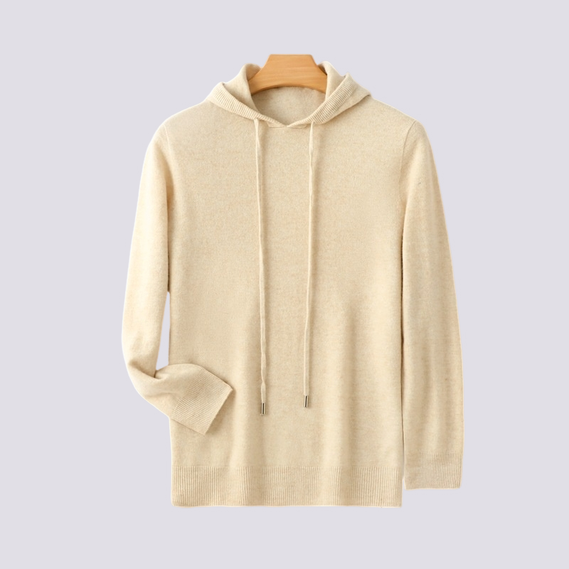 Adrian - Luźny, ciepły kaszmirowy hoodie dla mężczyzn