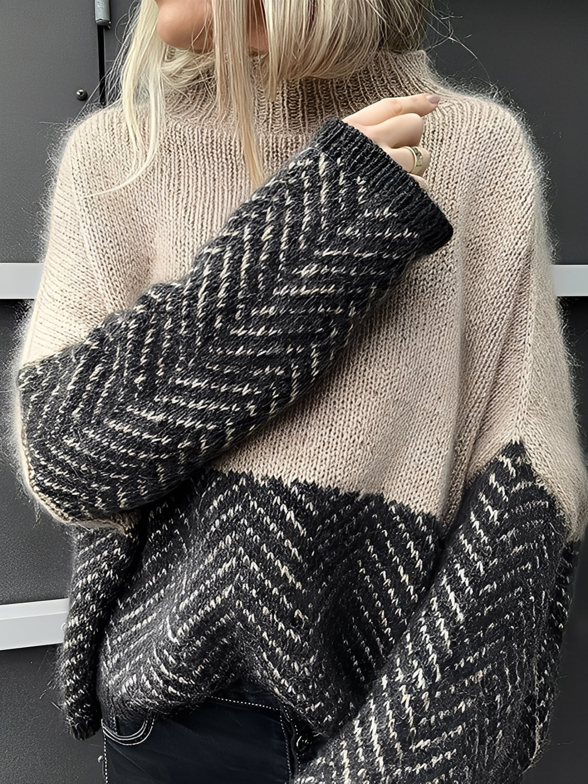 Giselle - Stylowy, kolorowy golf dla kobiet