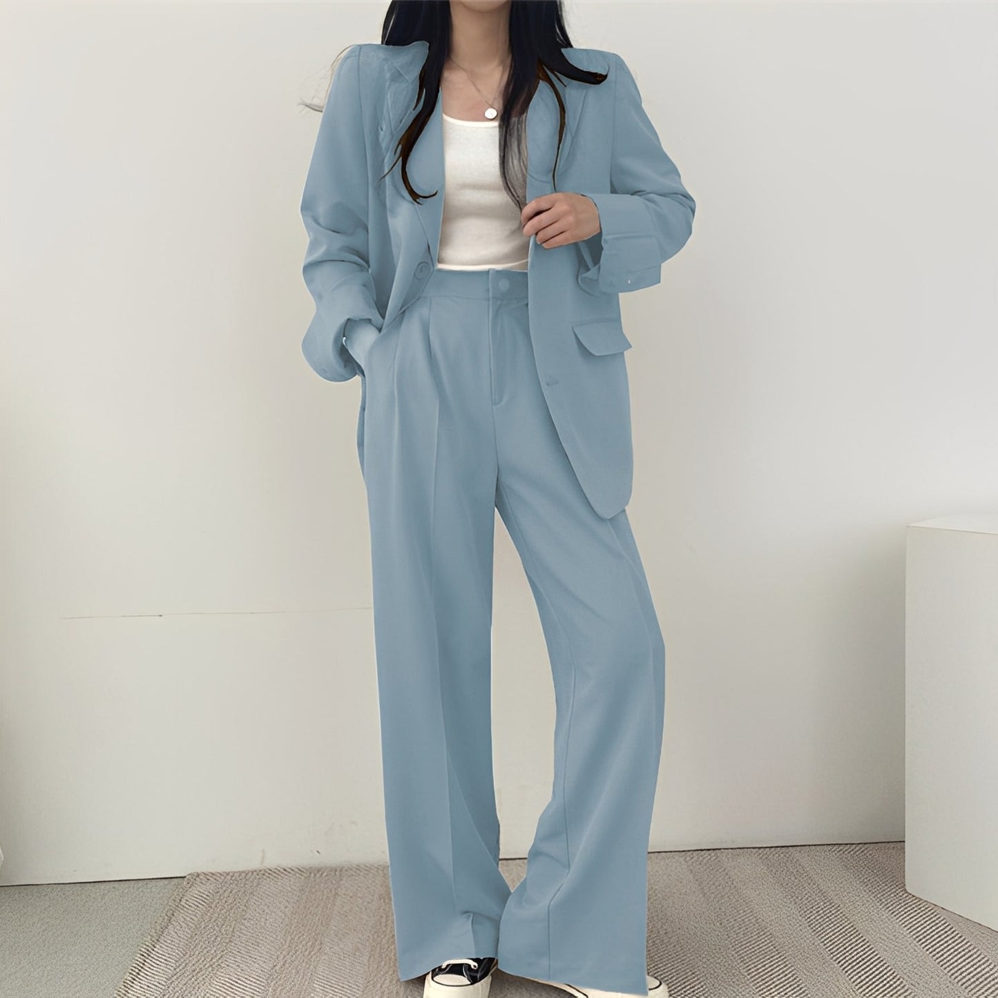 Meghan - Elegancki tweedowy komplet dwuczęściowy dla kobiet