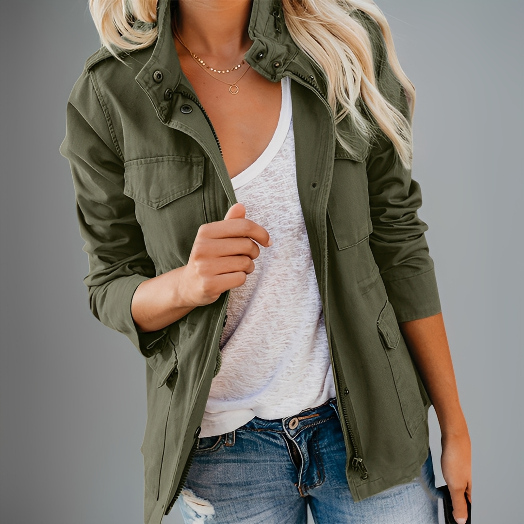 Abblaine - Damska kurtka casualowa i elegancka