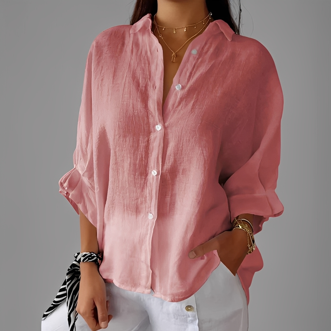 Antoinete - Elegancka bluzka damska z długim rękawem