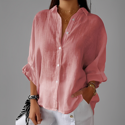 Antoinete - Elegancka bluzka damska z długim rękawem