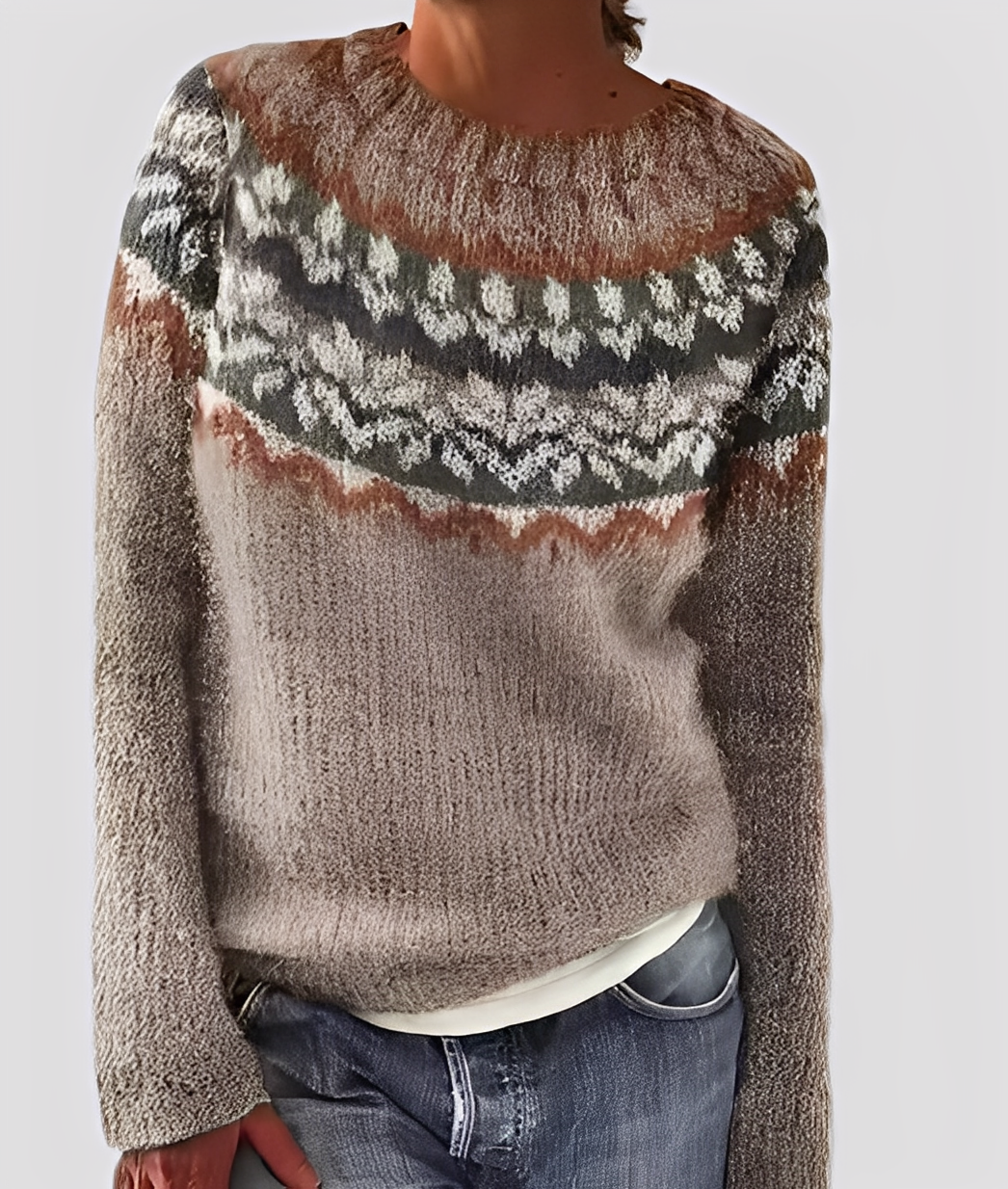 Christal - Stylowy sweter wełniany o luźnym splocie dla kobiet